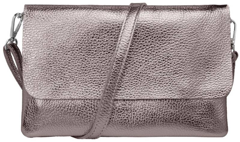 Caspar Clutch Abendtasche Damen Leder Handtasche - CLASSIC LINE - Modell No.835, leicht, elegant & unempfindlich - 100% Echtleder - Handmade in Italy von Caspar