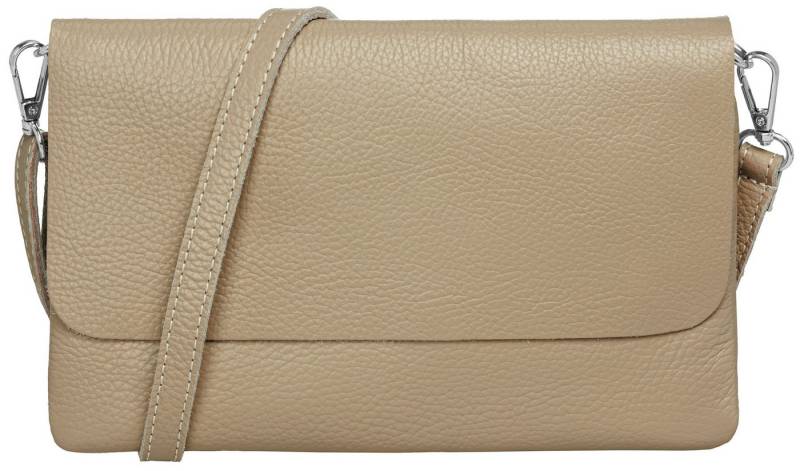 Caspar Clutch Abendtasche Damen Leder Handtasche - CLASSIC LINE - Modell No.835, leicht, elegant & unempfindlich - 100% Echtleder - Handmade in Italy von Caspar