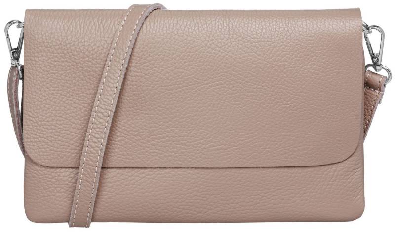 Caspar Clutch Abendtasche Damen Leder Handtasche - CLASSIC LINE - Modell No.835, leicht, elegant & unempfindlich - 100% Echtleder - Handmade in Italy von Caspar