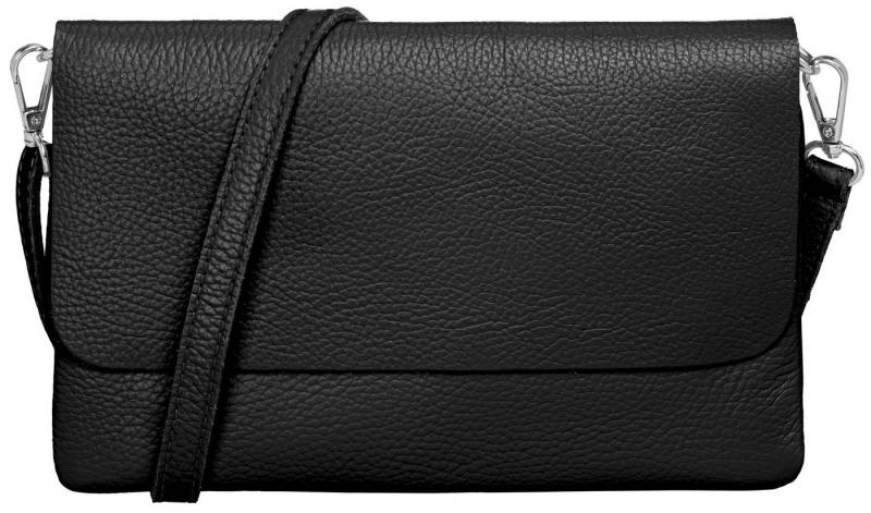 Caspar Clutch Abendtasche Damen Leder Handtasche - CLASSIC LINE - Modell No.835, leicht, elegant & unempfindlich - 100% Echtleder - Handmade in Italy von Caspar