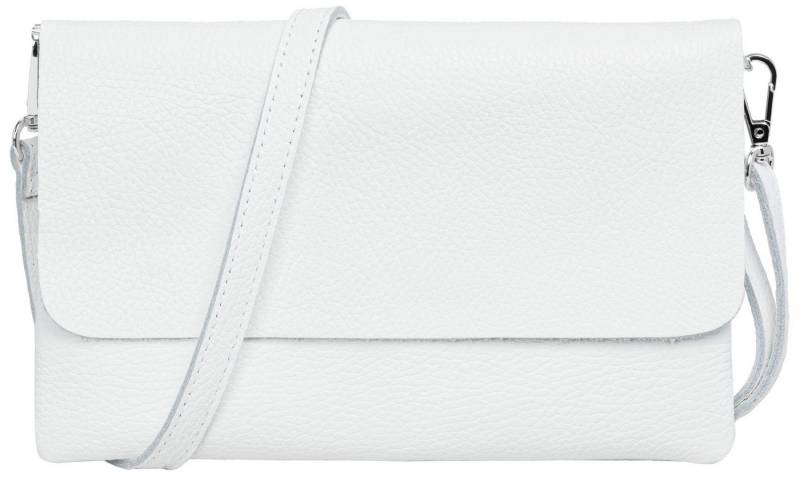Caspar Clutch Abendtasche Damen Leder Handtasche - CLASSIC LINE - Modell No.835, leicht, elegant & unempfindlich - 100% Echtleder - Handmade in Italy von Caspar