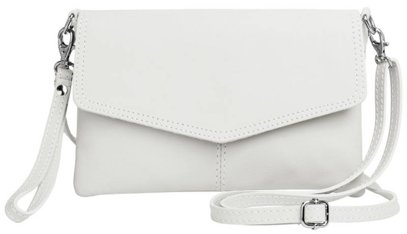 Caspar Clutch Abendtasche Leder Damen Umhängetasche - PREMIUM LINE - Modell No.322, aus 100% gewaschenem Echtleder aus Italien - samtig weich & nachhaltig von Caspar