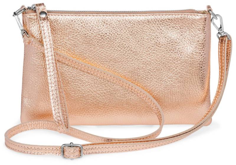 Caspar Clutch Abendtasche Kompakte Damen Leder Tasche - CLASSIC LINE - Modell No.834, leicht, elegant & unempfindlich - 100% Echtleder - Handmade in Italy von Caspar