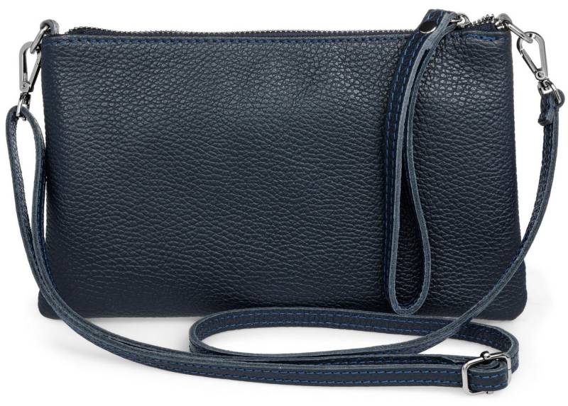 Caspar Clutch Abendtasche Kompakte Damen Leder Tasche - CLASSIC LINE - Modell No.834, leicht, elegant & unempfindlich - 100% Echtleder - Handmade in Italy von Caspar