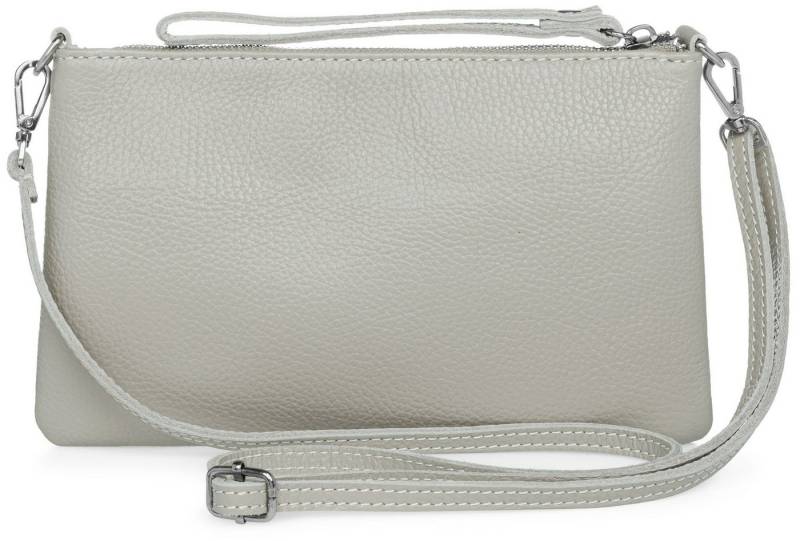 Caspar Clutch Abendtasche Kompakte Damen Leder Tasche - CLASSIC LINE - Modell No.834, leicht, elegant & unempfindlich - 100% Echtleder - Handmade in Italy von Caspar