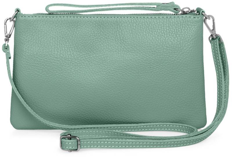 Caspar Clutch Abendtasche Kompakte Damen Leder Tasche - CLASSIC LINE - Modell No.834, leicht, elegant & unempfindlich - 100% Echtleder - Handmade in Italy von Caspar