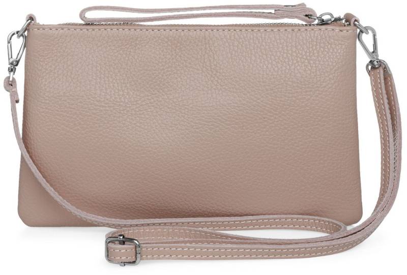 Caspar Clutch Abendtasche Kompakte Damen Leder Tasche - CLASSIC LINE - Modell No.834, leicht, elegant & unempfindlich - 100% Echtleder - Handmade in Italy von Caspar