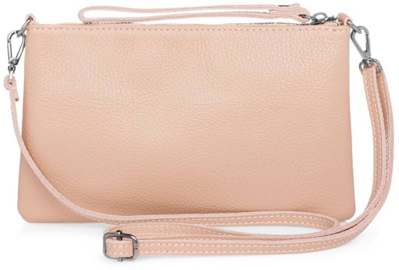 Caspar Clutch Abendtasche Kompakte Damen Leder Tasche - CLASSIC LINE - Modell No.834, leicht, elegant & unempfindlich - 100% Echtleder - Handmade in Italy von Caspar