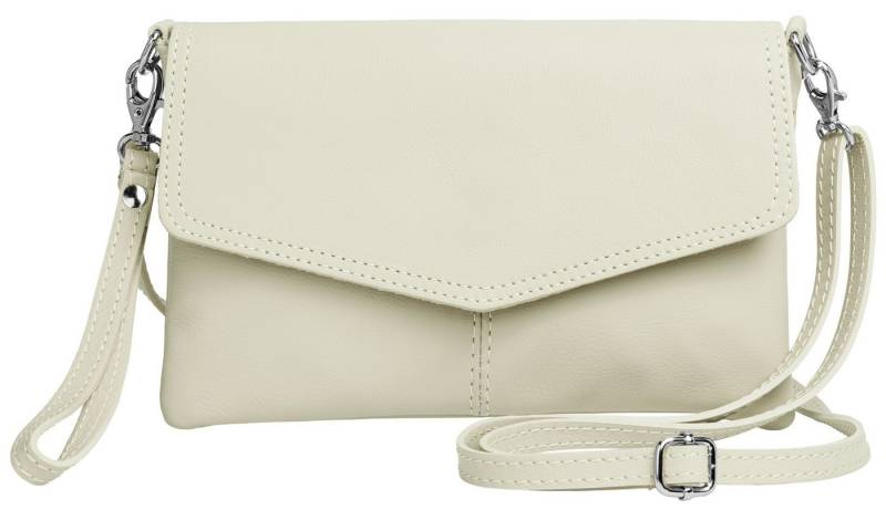 Caspar Clutch Abendtasche Leder Damen Umhängetasche - PREMIUM LINE - Modell No.322, aus 100% gewaschenem Echtleder aus Italien - samtig weich & nachhaltig von Caspar