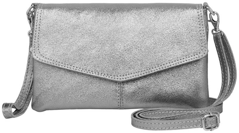 Caspar Clutch Abendtasche Leder Damen Umhängetasche - PREMIUM LINE - Modell No.322, aus 100% gewaschenem Echtleder aus Italien - samtig weich & nachhaltig von Caspar