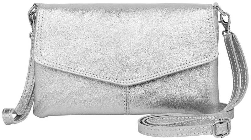 Caspar Clutch Abendtasche Leder Damen Umhängetasche - PREMIUM LINE - Modell No.322, aus 100% gewaschenem Echtleder aus Italien - samtig weich & nachhaltig von Caspar
