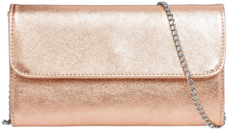 Caspar Clutch Abendtasche Metallic Leder Damen Tasche - PREMIUM LINE - Modell No.779, leicht, elegant & langlebig- 100% Echtleder - Handmade in Italy von Caspar
