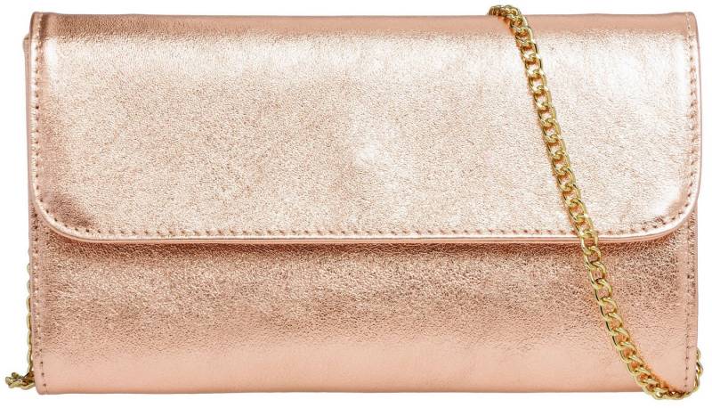 Caspar Clutch Abendtasche Metallic Leder Damen Tasche - PREMIUM LINE - Modell No.779, leicht, elegant & langlebig- 100% Echtleder - Handmade in Italy von Caspar