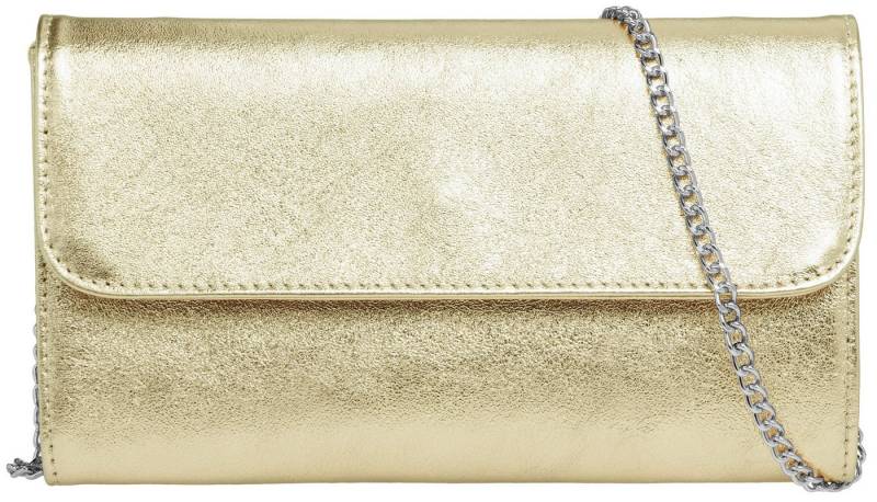Caspar Clutch Abendtasche Metallic Leder Damen Tasche - PREMIUM LINE - Modell No.779, leicht, elegant & langlebig- 100% Echtleder - Handmade in Italy von Caspar