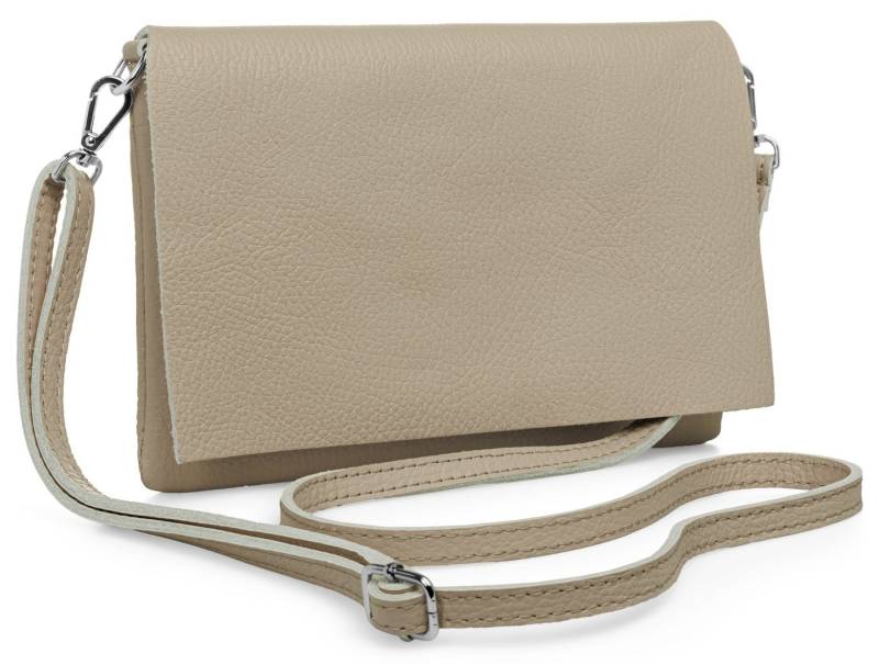 Caspar Clutch Abendtasche Stilvolle Damen Leder Tasche -CLASSIC LINE- Modell No.839, leicht, elegant & unempfindlich - 100% Echtleder - Handmade in Italy von Caspar