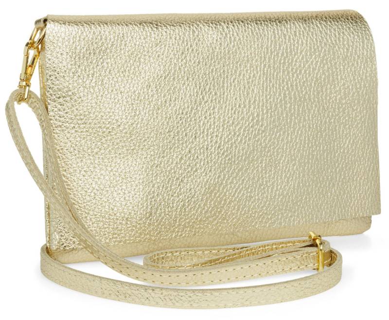 Caspar Clutch Abendtasche Stilvolle Damen Leder Tasche -CLASSIC LINE- Modell No.839, leicht, elegant & unempfindlich - 100% Echtleder - Handmade in Italy von Caspar