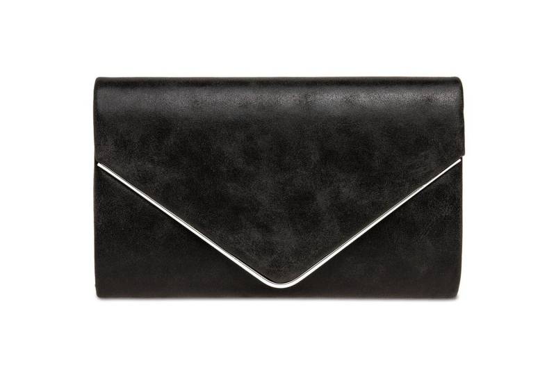 Caspar Clutch CASPAR TA349 Damen elegante Clutch Tasche Abendtasche mit langer Kette von Caspar