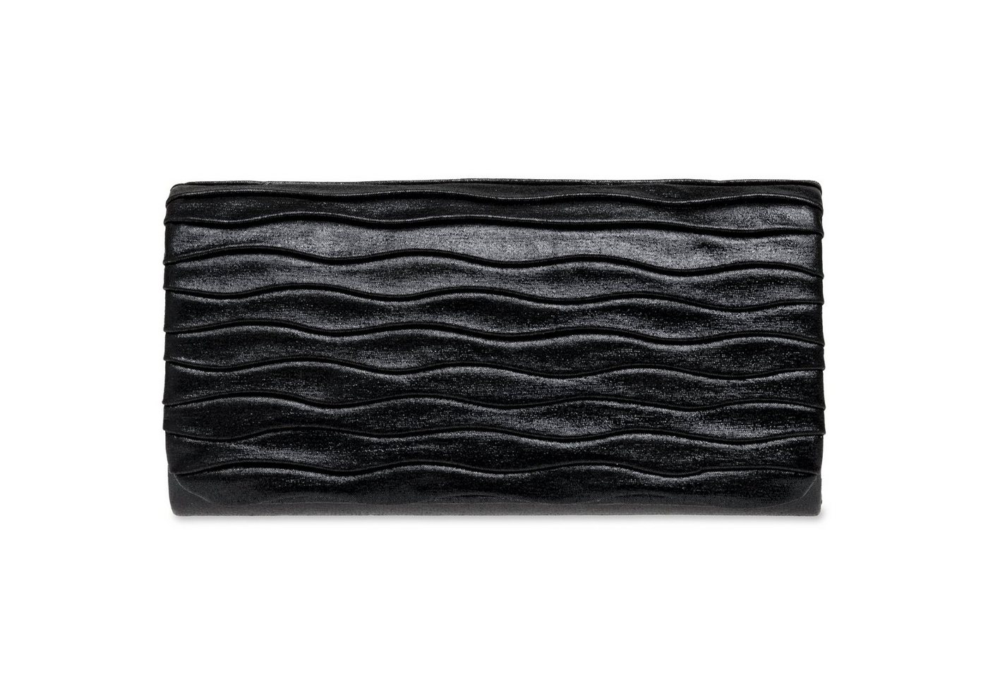 Caspar Clutch Caspar TA397 kleine elegante Damen Glitzer Glanz Abendtasche mit Wellenmuster von Caspar