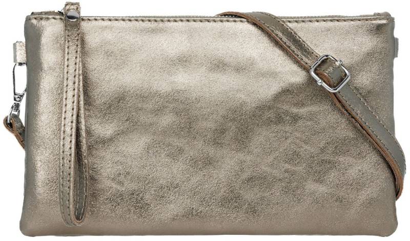 Caspar Clutch Leder Abendtasche Damen Umhängetasche - CLASSIC LINE - Modell No.717, leicht, elegant & langlebig- 100% Echtleder - Handmade in Italy von Caspar