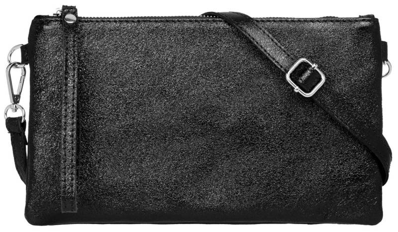 Caspar Clutch Leder Abendtasche Damen Umhängetasche - CLASSIC LINE - Modell No.717, leicht, elegant & langlebig- 100% Echtleder - Handmade in Italy von Caspar