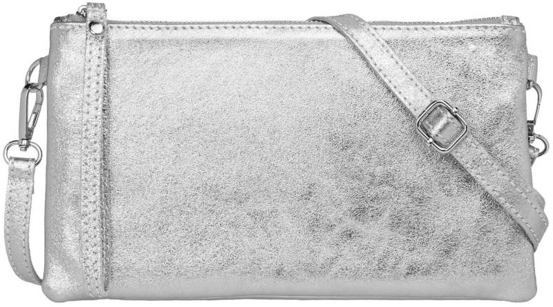 Caspar Clutch Leder Abendtasche Damen Umhängetasche - CLASSIC LINE - Modell No.717, leicht, elegant & langlebig- 100% Echtleder - Handmade in Italy von Caspar