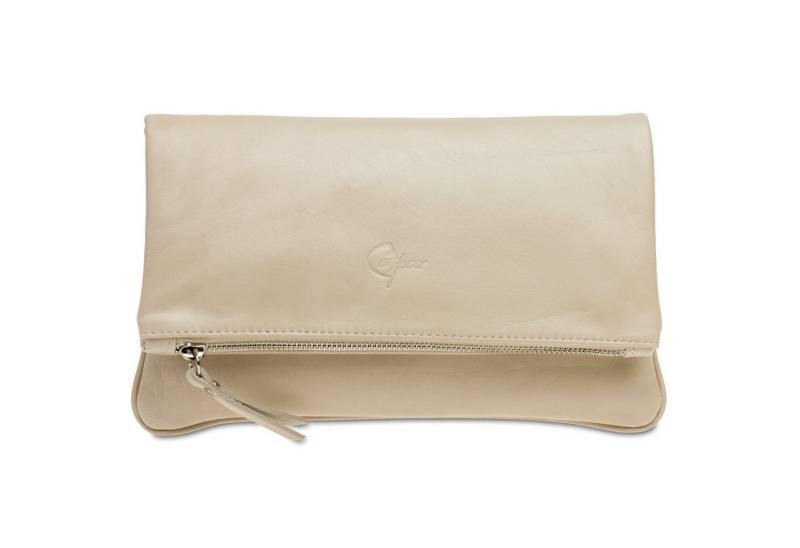 Caspar Clutch Leder Handtasche aus feinem Nappaleder - CLASSIC LINE - Modell No.763, weich, elegant & unempfindlich - 100% Echtleder - Handmade in Italy von Caspar