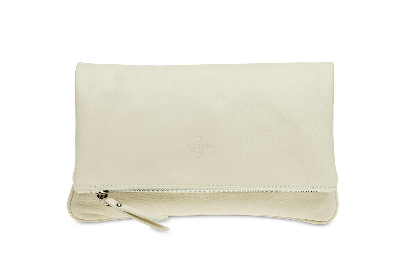 Caspar Clutch Leder Handtasche aus feinem Nappaleder - CLASSIC LINE - Modell No.763, weich, elegant & unempfindlich - 100% Echtleder - Handmade in Italy von Caspar