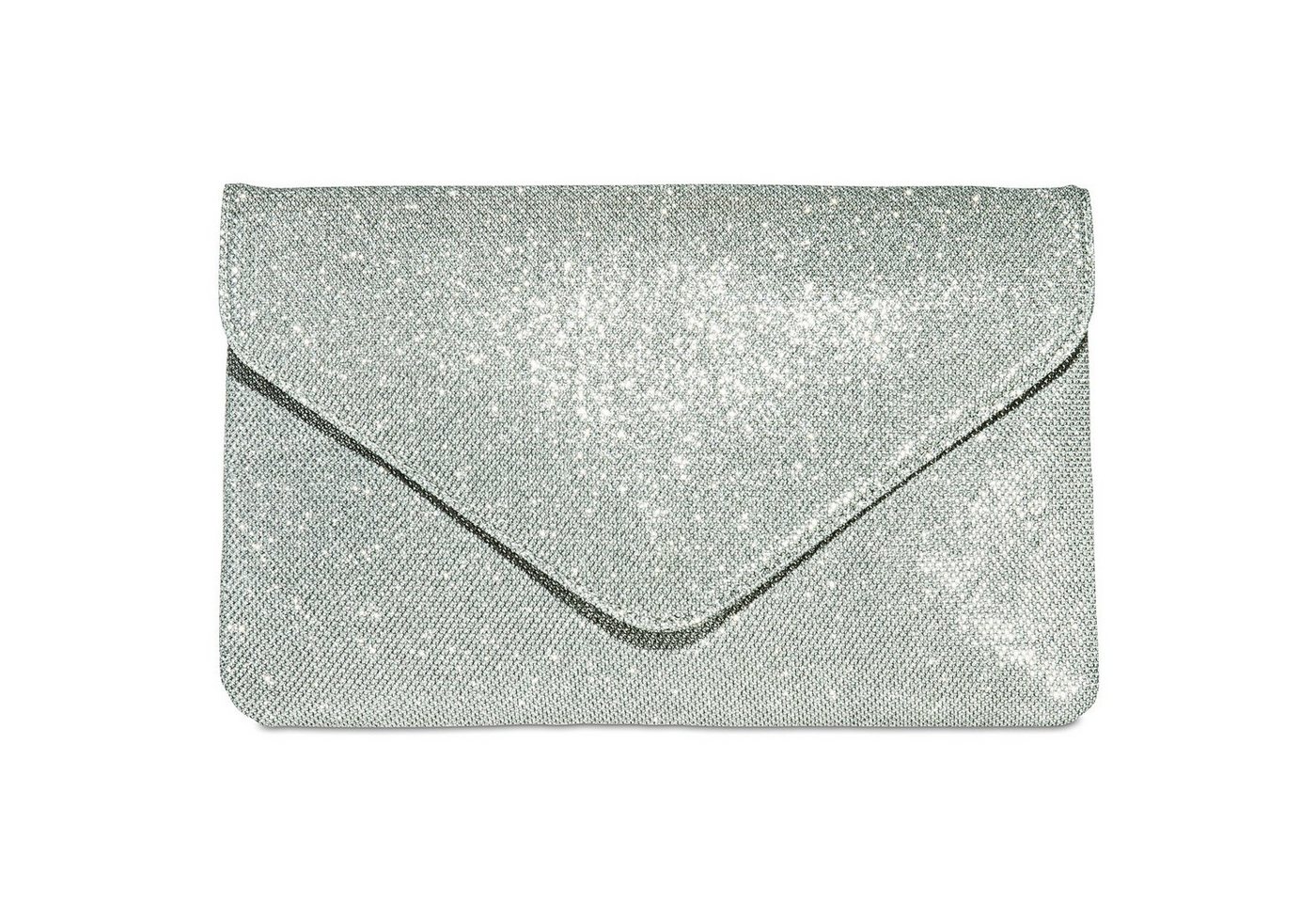 Caspar Clutch TA357 große elegante Damen Glitzer Clutch Tasche Abendtasche von Caspar