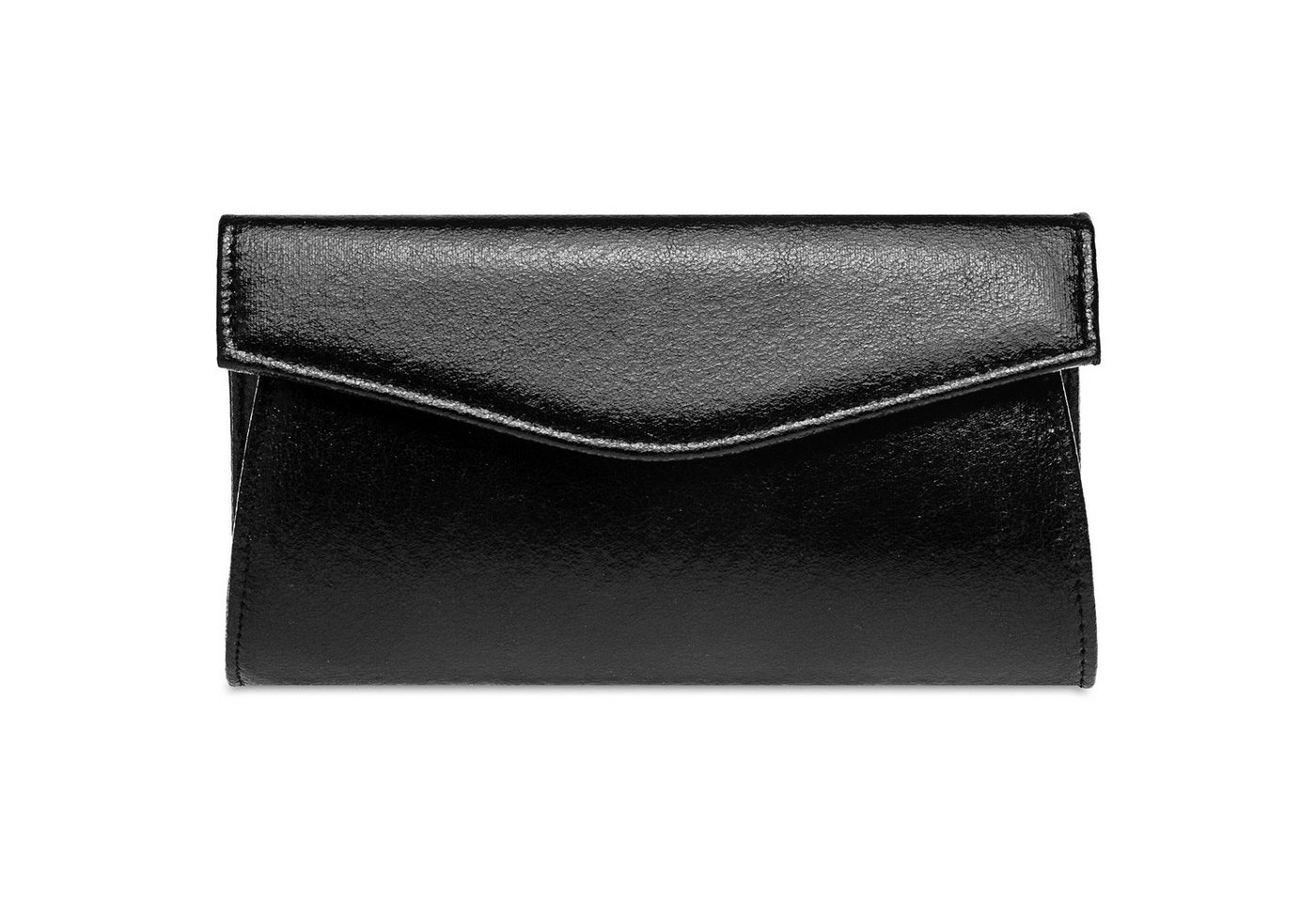 Caspar Clutch TA426 stylisch elegante Damen Metallic Abendtasche mit langer Kette von Caspar