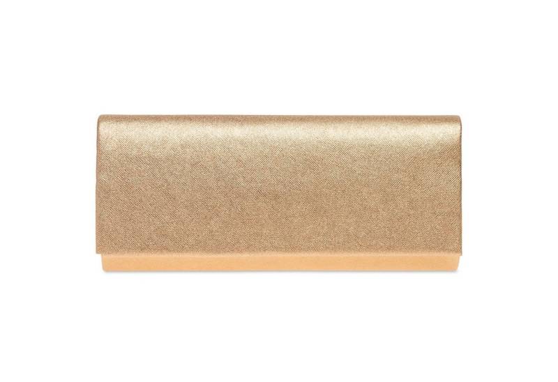 Caspar Clutch TA508 klassiche Damen Abendtasche mit dezentem metallic Glanz von Caspar