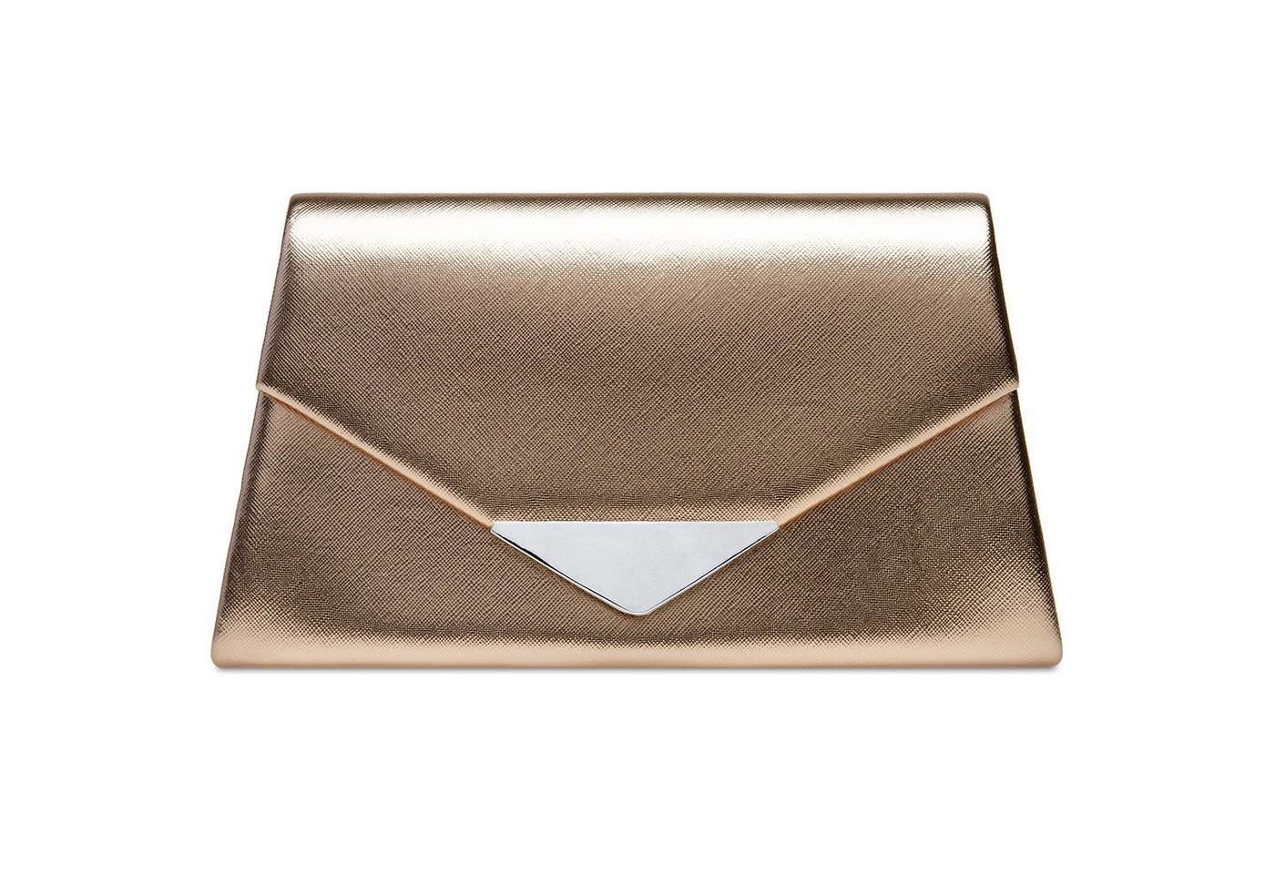 Caspar Clutch TA524 Damen Abendtasche mit Metalldekor von Caspar