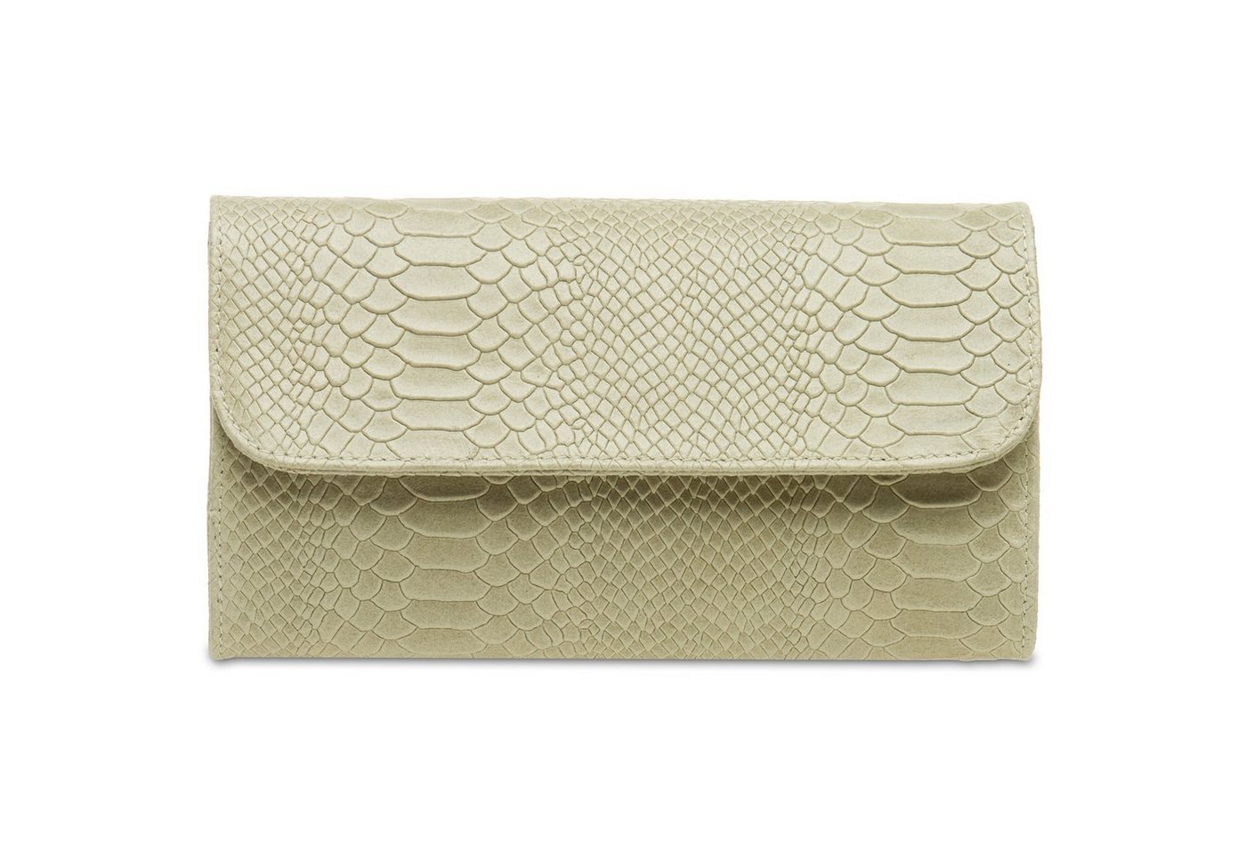 Caspar Clutch TL722 Damen echt Leder Umhängetasche mit Kroko Prägung von Caspar