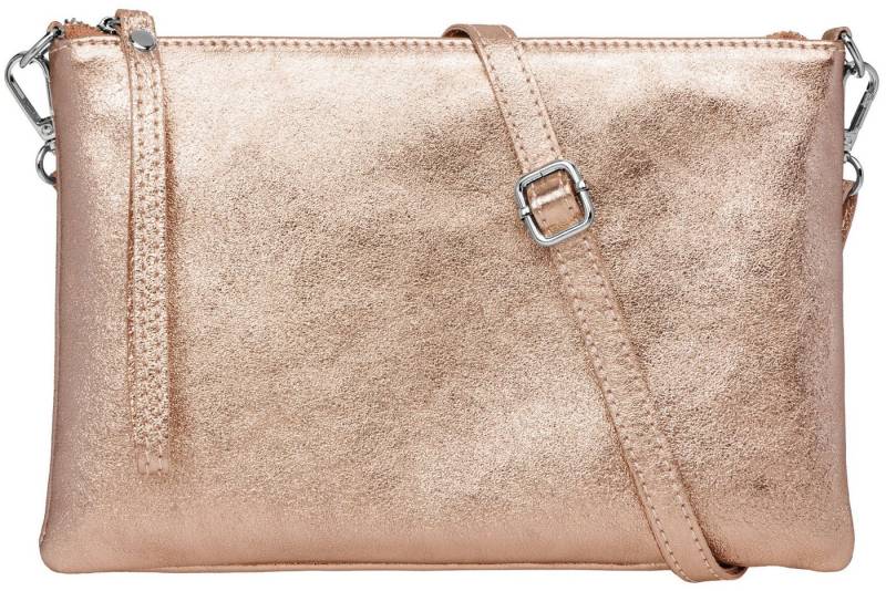 Caspar Clutch XL Leder Umhängetasche Damen Tasche - CLASSIC LINE - Modell No.843, leicht, elegant & langlebig- 100% Echtleder - Handmade in Italy von Caspar