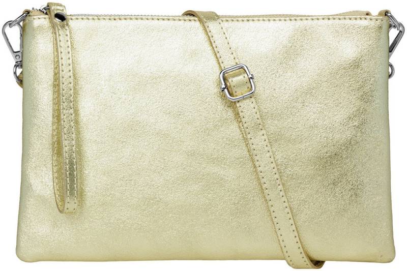 Caspar Clutch XL Leder Umhängetasche Damen Tasche - CLASSIC LINE - Modell No.843, leicht, elegant & langlebig- 100% Echtleder - Handmade in Italy von Caspar