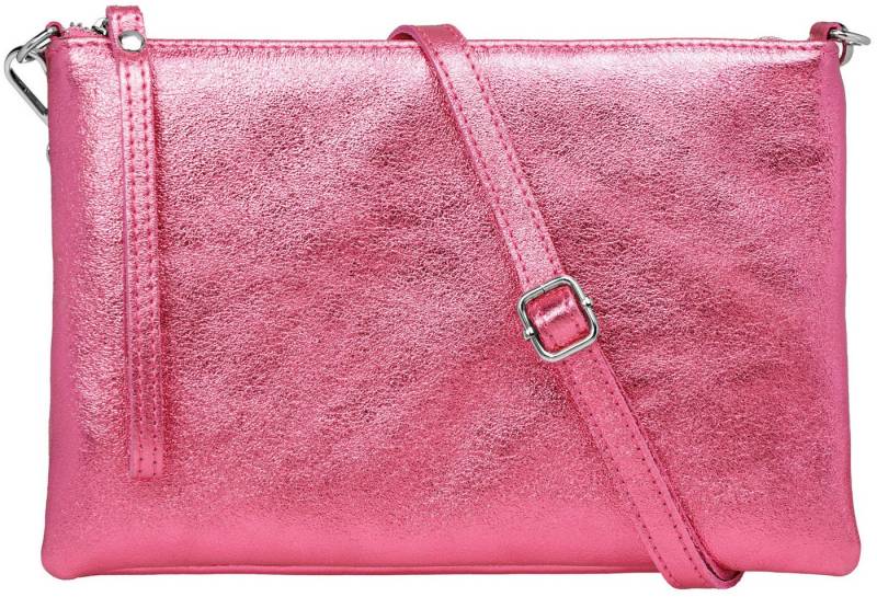 Caspar Clutch XL Leder Umhängetasche Damen Tasche - CLASSIC LINE - Modell No.843, leicht, elegant & langlebig- 100% Echtleder - Handmade in Italy von Caspar
