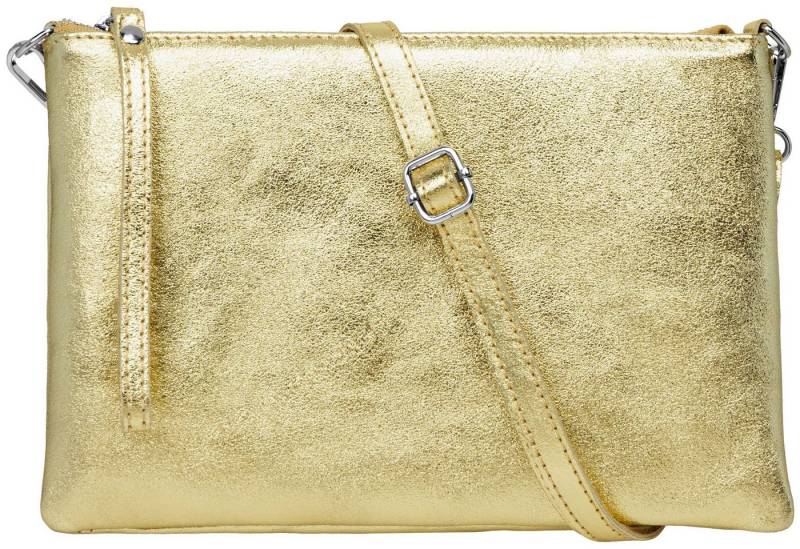 Caspar Clutch XL Leder Umhängetasche Damen Tasche - CLASSIC LINE - Modell No.843, leicht, elegant & langlebig- 100% Echtleder - Handmade in Italy von Caspar