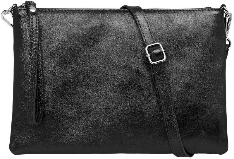 Caspar Clutch XL Leder Umhängetasche Damen Tasche - CLASSIC LINE - Modell No.843, leicht, elegant & langlebig- 100% Echtleder - Handmade in Italy von Caspar