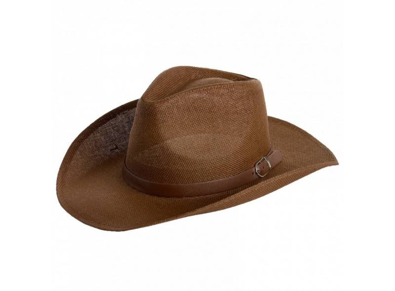 Caspar Cowboyhut HT009 Herren Hut mit braunem Gürtelband von Caspar