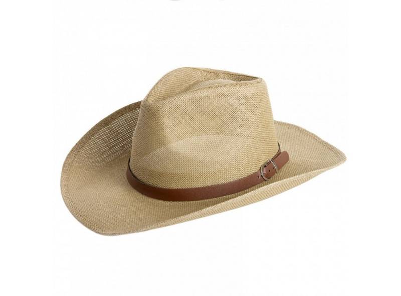 Caspar Cowboyhut HT009 Herren Hut mit braunem Gürtelband von Caspar