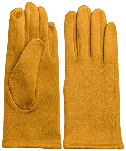 Caspar GLV013 klassisch elegante uni Damen Handschuhe, Farbe:curry, Accessoires:One Size von Caspar