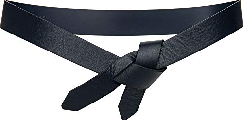 Caspar GU327 Damen Leder Taillengürtel, Gürtelgröße:75 [für Körperumfang 71-75 cm], Farbe:dunkelblau von Caspar