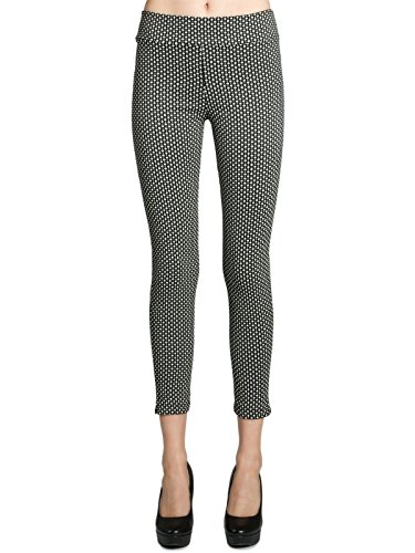 Caspar HLE019 Elegante blickdichte Damen Super Stretch Leggings mit stylischen Stoffmustern, Stoffmuster:Muster A, Mode Größe:44 von Caspar