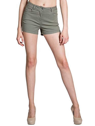 Caspar HTP005 Damen Sommer Shorts/Hotpants/Kurze Hose, Farbe:Oliv grün, Größe:L - DE40 UK12 IT44 ES42 US10 Caspar HTP005 Damen Sommer Shorts/Hotpants/Kurze Hose, Farbe:Oliv grün, Größe:L - DE40 UK12 IT44 ES42 US10 von Caspar