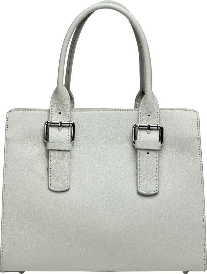 Caspar Henkeltasche TL807 klassisch elegante Damen Leder Handtasche von Caspar