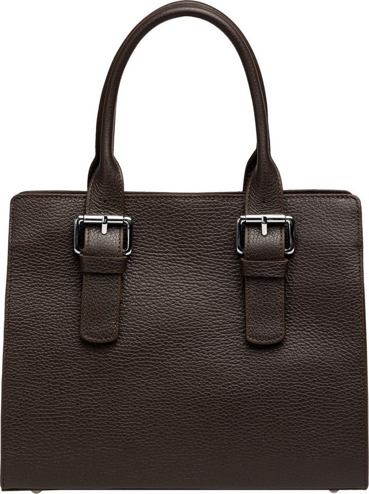 Caspar Henkeltasche TL807 klassisch elegante Damen Leder Handtasche von Caspar