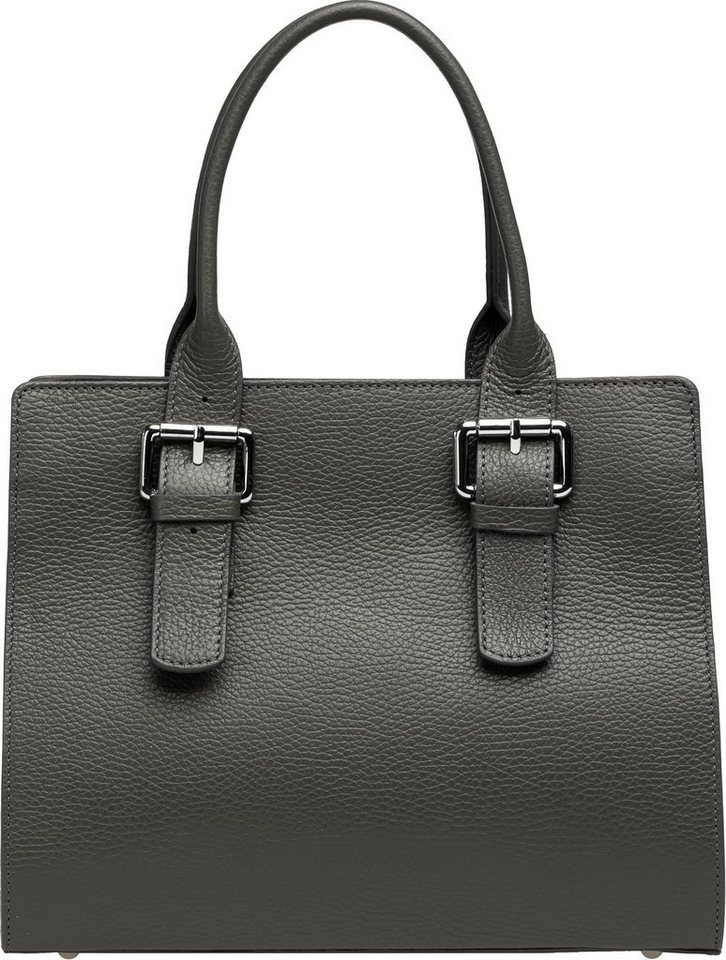 Caspar Henkeltasche TL807 klassisch elegante Damen Leder Handtasche von Caspar