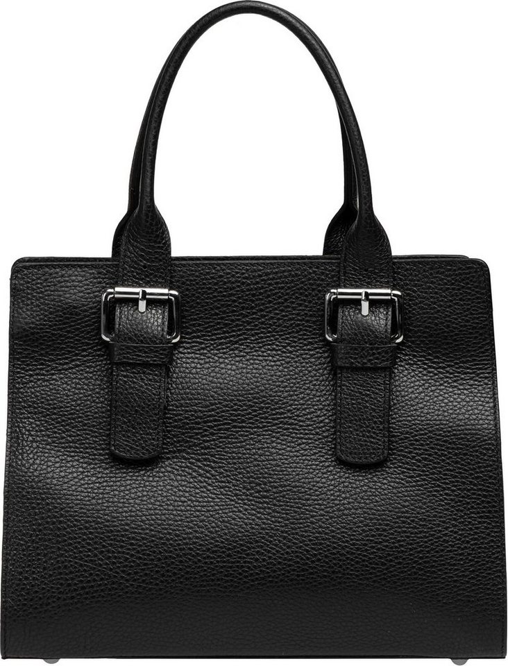 Caspar Henkeltasche TL807 klassisch elegante Damen Leder Handtasche von Caspar