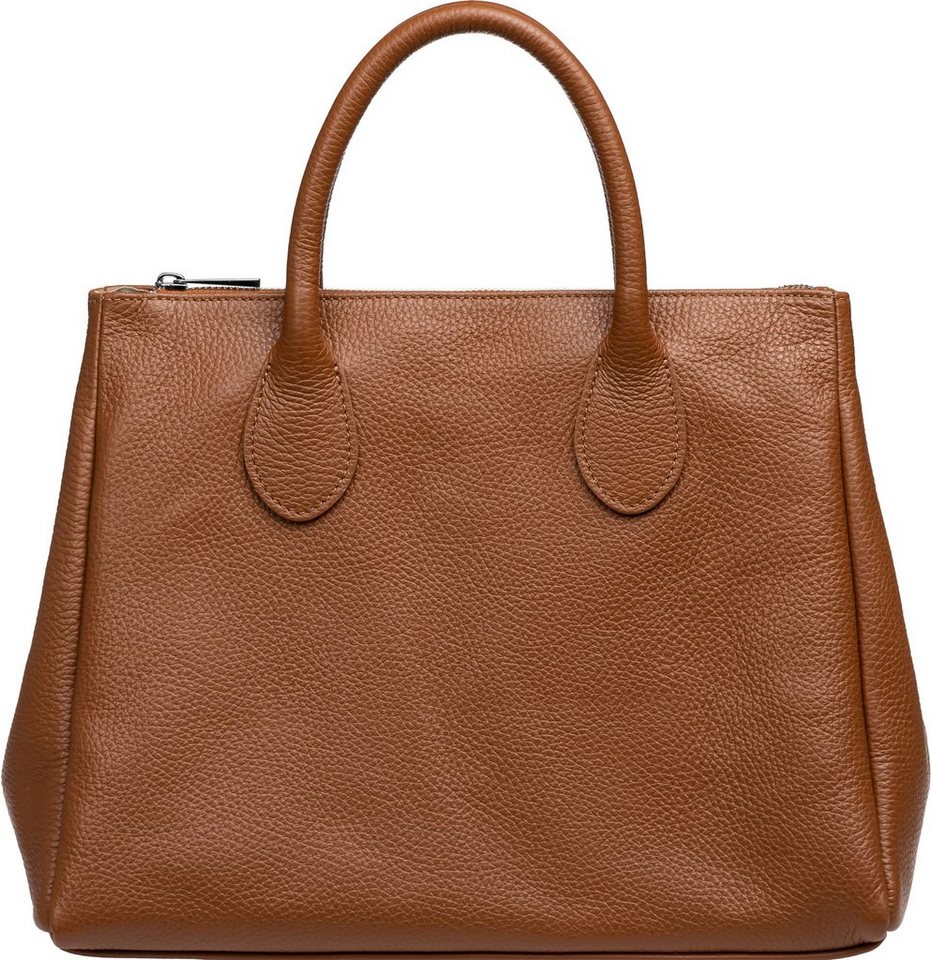 Caspar Henkeltasche TL812 klassisch elegante Damen Leder Handtasche von Caspar