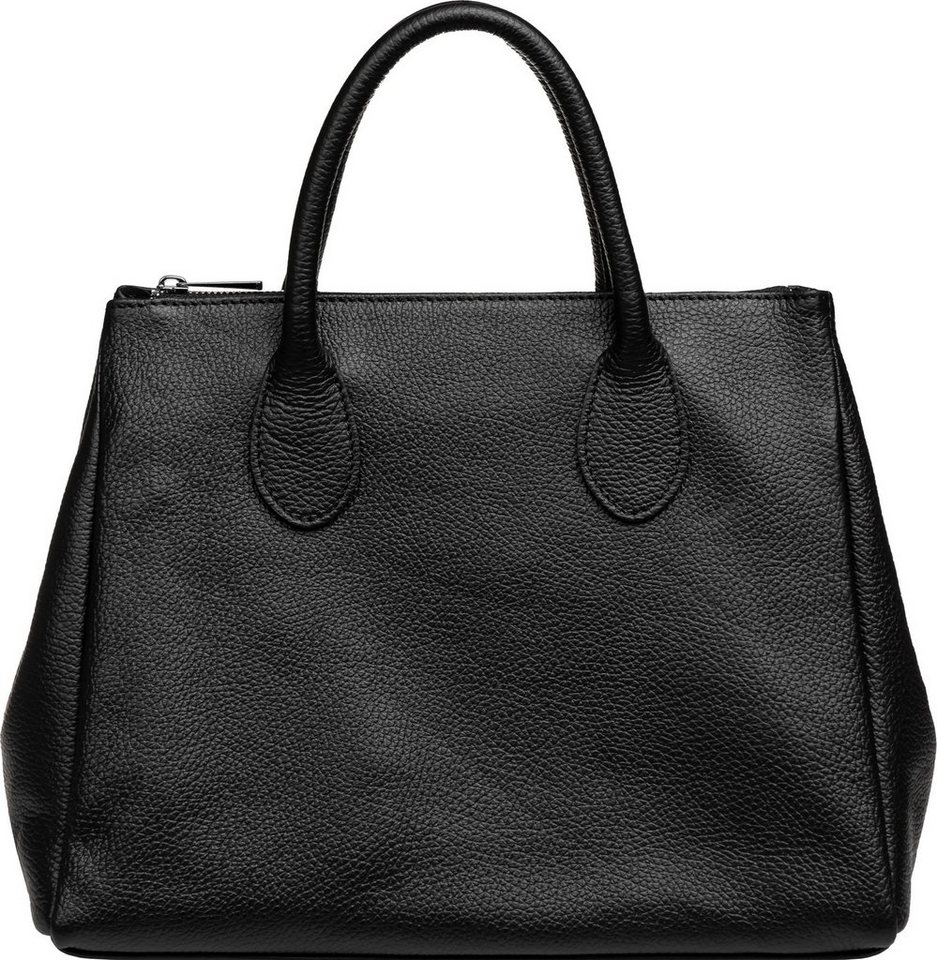 Caspar Henkeltasche TL812 klassisch elegante Damen Leder Handtasche von Caspar