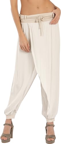 Caspar KHS054 leichte Damen Sommer Stoffhose, Farbe:beige, Größe:XL Caspar KHS054 leichte Damen Sommer Stoffhose, Farbe:beige, Größe:XL von Caspar